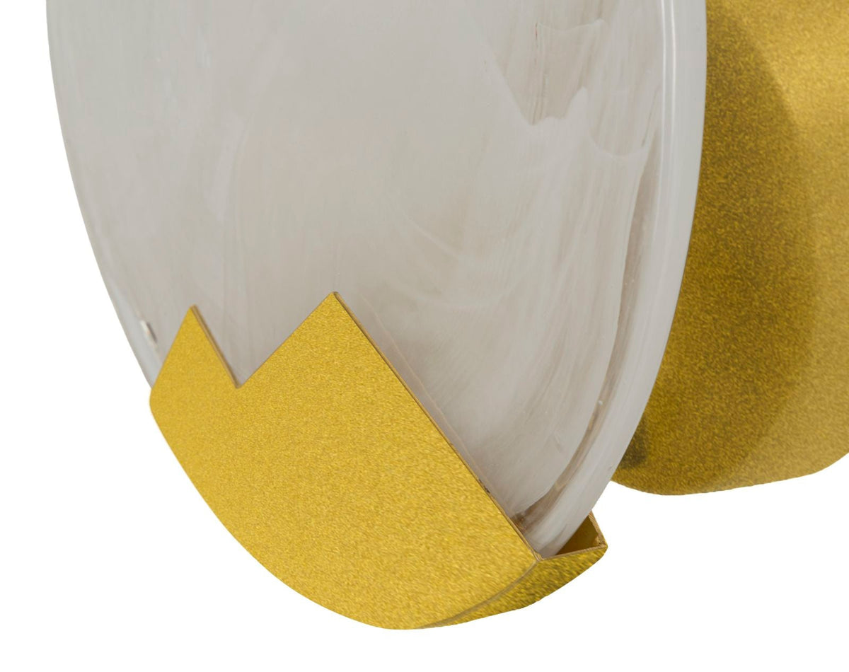 Wandleuchte Moon Gold Weiß 10 cm – Wandlampe