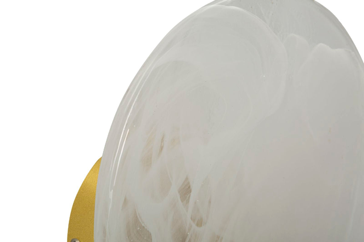 Wandleuchte Moon Gold Weiß 10 cm – Wandlampe