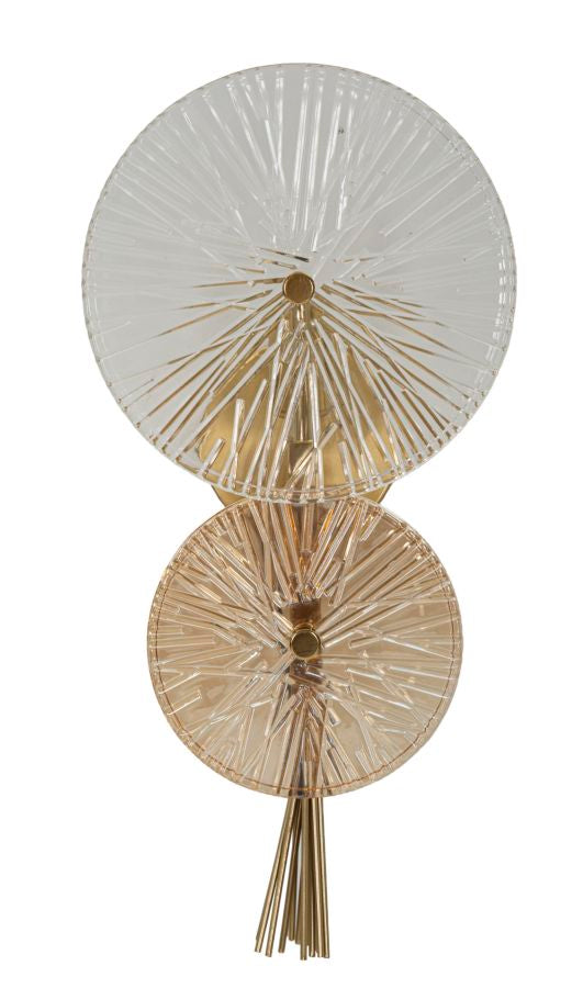 Wandleuchte Sunrise Gold Natur 41 cm – Wandlampe