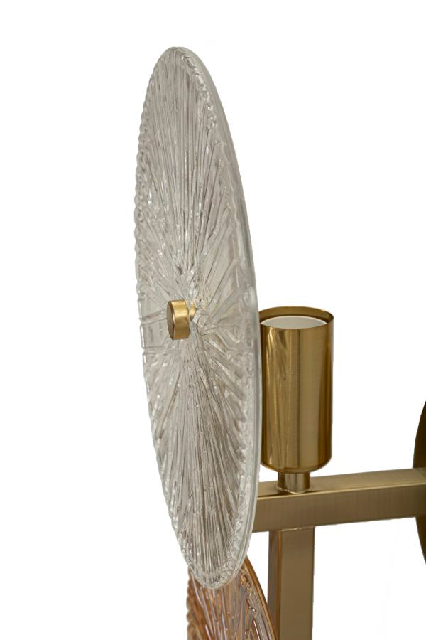 Wandleuchte Sunrise Gold Natur 41 cm – Wandlampe