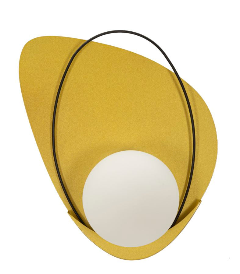 Wandleuchte Circly Gold Schwarz 32 cm – Wandlampe