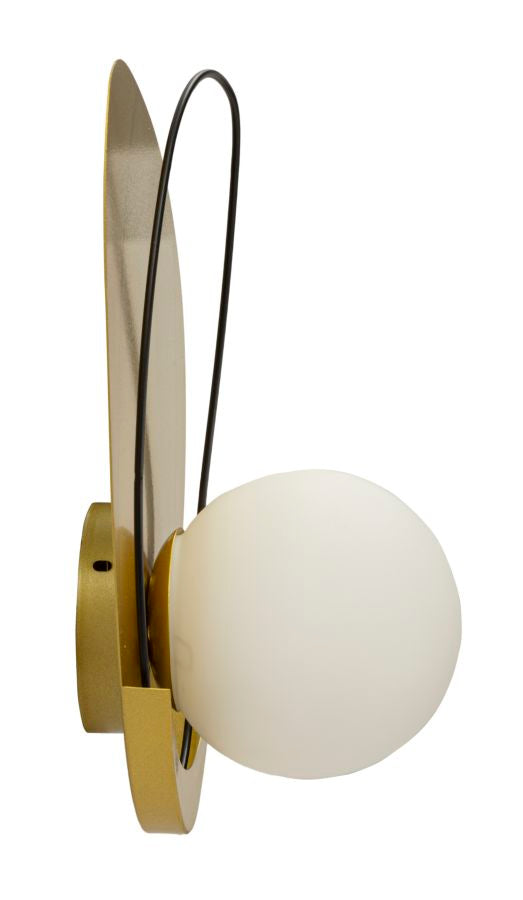 Wandleuchte Circly Gold Schwarz 32 cm – Wandlampe