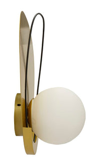 Wandleuchte Circly Gold Schwarz 32 cm – Wandlampe