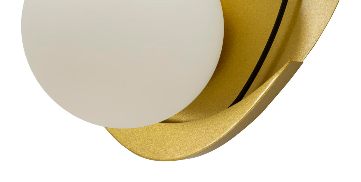 Wandleuchte Circly Gold Schwarz 32 cm – Wandlampe