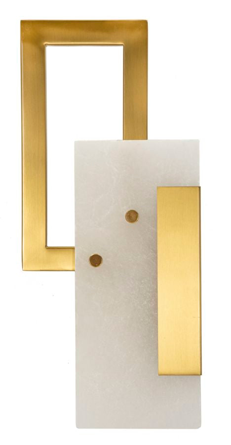 Wandleuchte Cube Gold 33 cm – Wandlampe