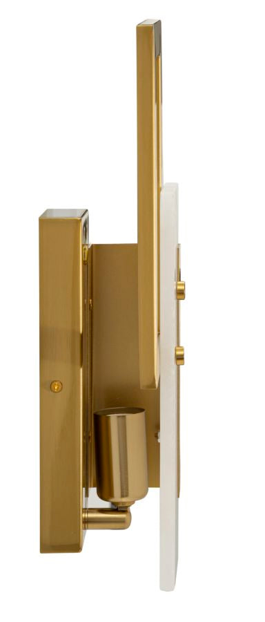 Wandleuchte Cube Gold 33 cm – Wandlampe