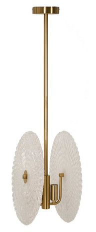 Deckenleuchte Gold Weiß 80 cm – Deckenlampe