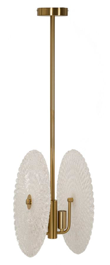 Deckenleuchte Gold Weiß 80 cm – Deckenlampe