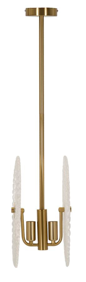 Deckenleuchte Gold Weiß 80 cm – Deckenlampe