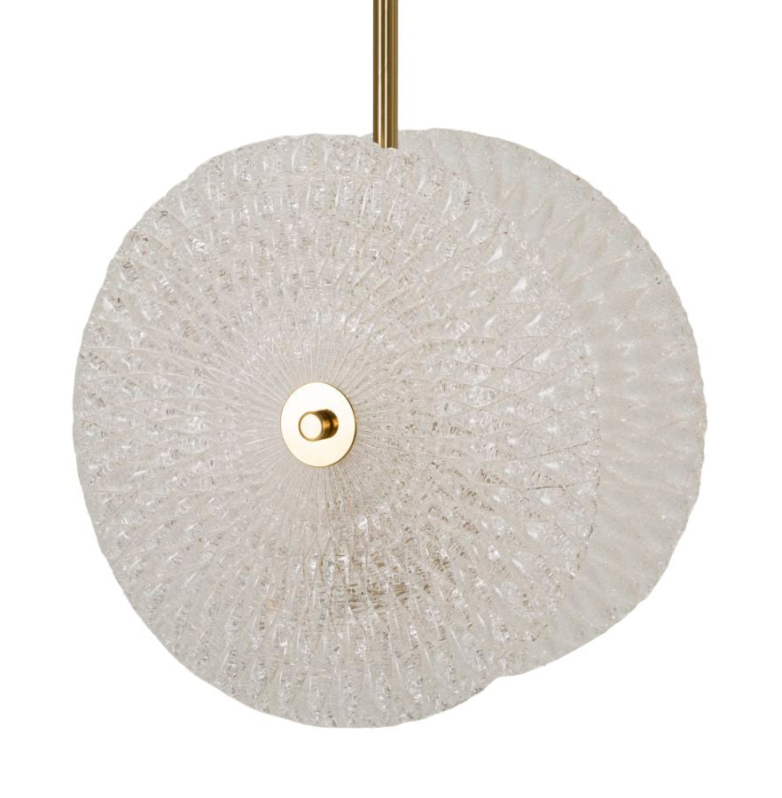 Deckenleuchte Gold Weiß 80 cm – Deckenlampe
