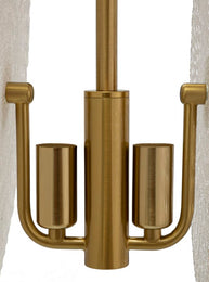 Deckenleuchte Gold Weiß 80 cm – Deckenlampe