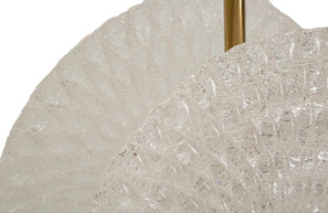 Deckenleuchte Gold Weiß 80 cm – Deckenlampe