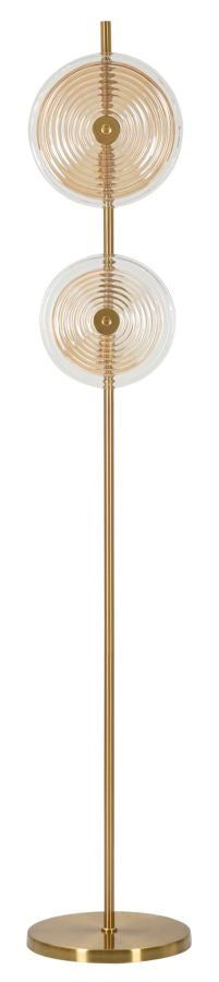 Stehlampe Venice Gold Natur 170 cm – Stehleuchte