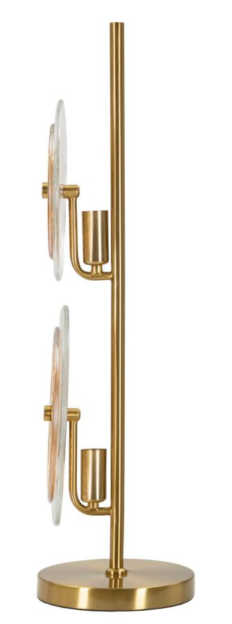 Tischlampe Venice Gold Natur 63 cm – Tischleuchte