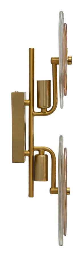 Wandleuchte Venice Gold Natur 52 cm – Wandlampe