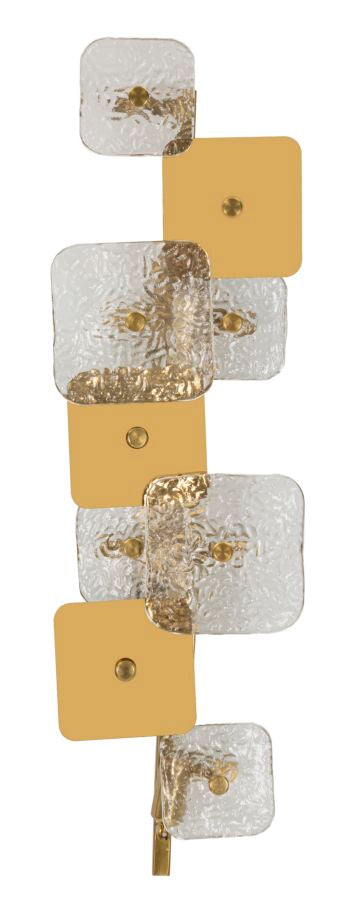 Wandleuchte Glassy Gold Natur 76 cm – Wandlampe