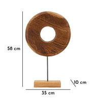 Dekofigur Dorat Braun 58 cm – Skulptur Deko
