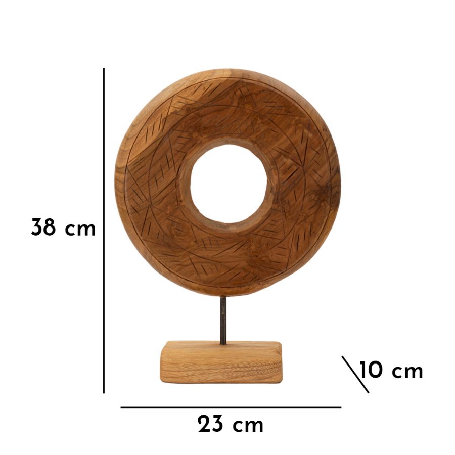 Dekofigur Dorat Braun 38 cm – Skulptur Deko