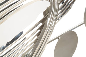 Wandpaneel Abstrakt Mondrian Silber – Wanddeko