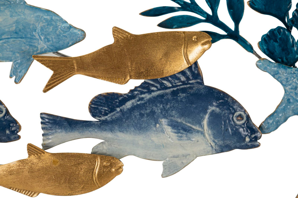 Wandpaneel Fische Bunt 63 cm – Wanddeko