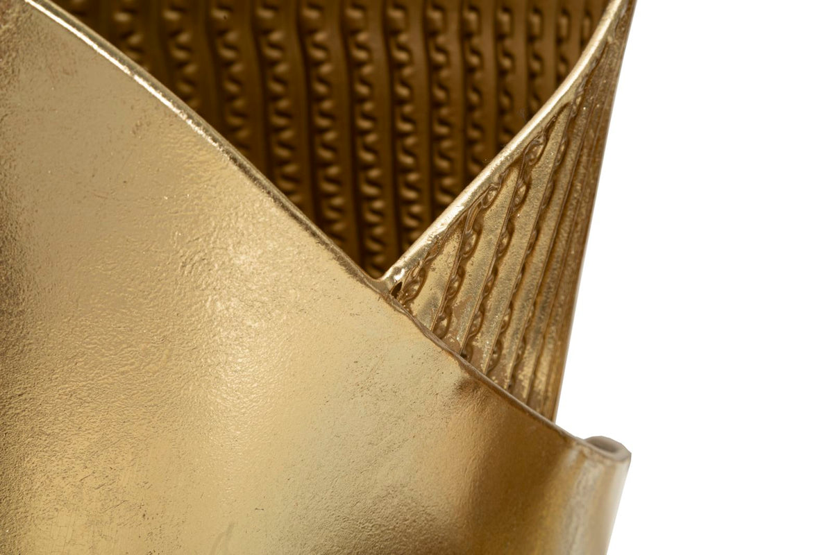 Bodenvase Flosty Gold 3er Set 75 cm