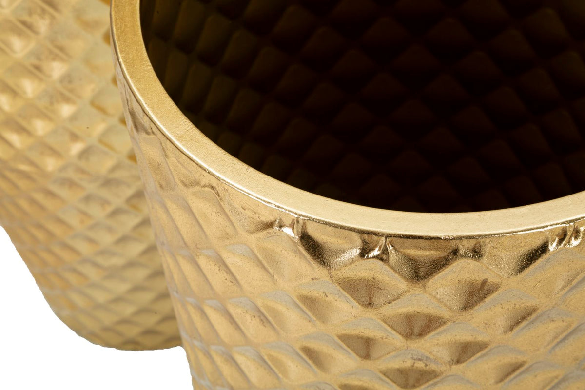 Bodenvase Glotty Gold 3er Set 110 cm