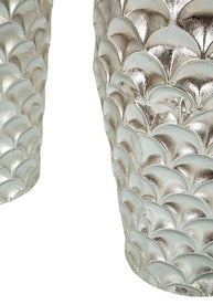 Bodenvase Silvy Silber 2er Set 92 cm