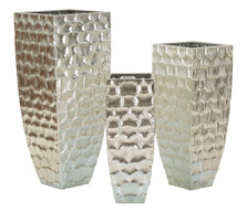 Bodenvase Argy Silber 3er Set 90,8 cm