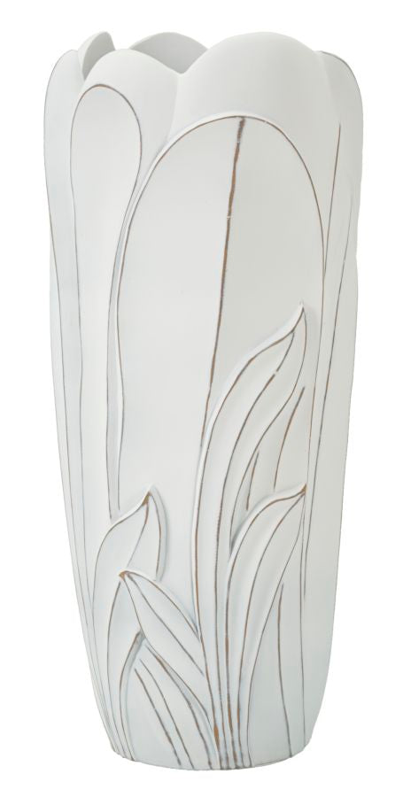 Blumenvase Gardy Weiß 69 cm