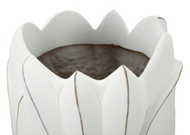 Blumenvase Gardy Weiß 69 cm