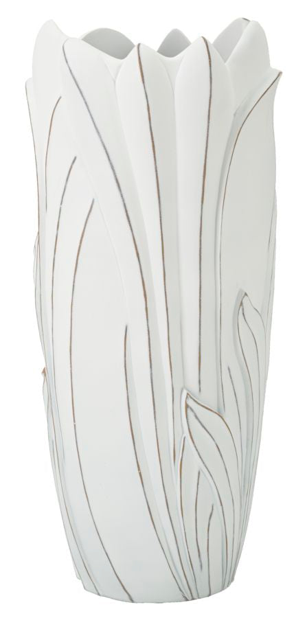 Blumenvase Gardy Weiß 69 cm