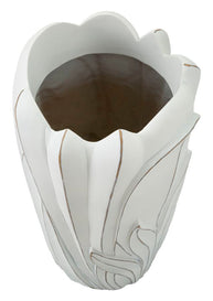 Blumenvase Gardy Weiß 48 cm