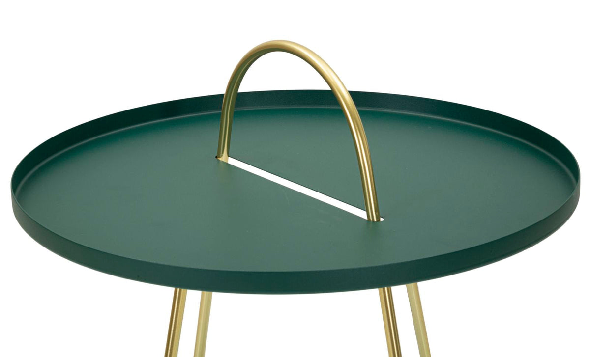 Beistelltisch Grent Grün Gold – Couchtisch Deko
