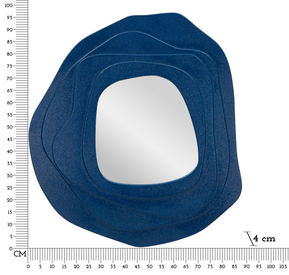 Wandspiegel Dalia Blau 97 cm