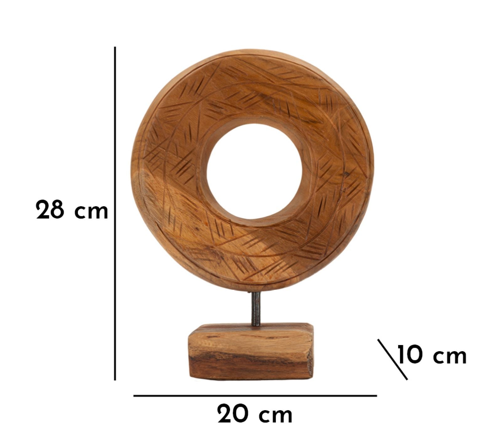 Dekofigur Dorat Braun 28 cm – Skulptur Deko