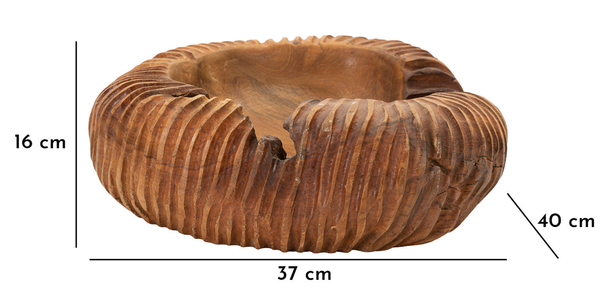 Dekotablett Garit Braun 16 cm – Dekotablett
