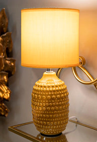 Tischlampe Senfgelb 30,5 cm – Tischleuchte
