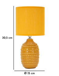 Tischlampe Senfgelb 30,5 cm – Tischleuchte