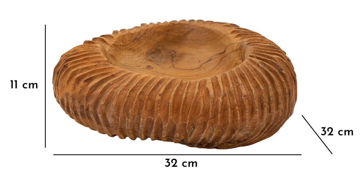 Dekotablett Garit Braun 11 cm – Dekotablett