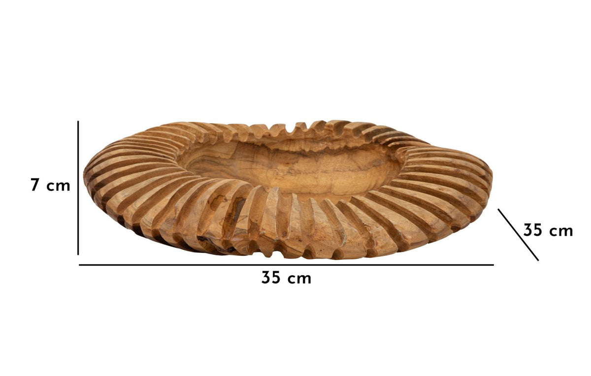 Dekotablett Geris Braun 7 cm – Dekotablett