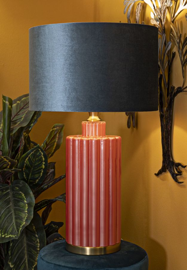 Tischlampe Helene Tower Rot Blau 70 cm – Tischleuchte