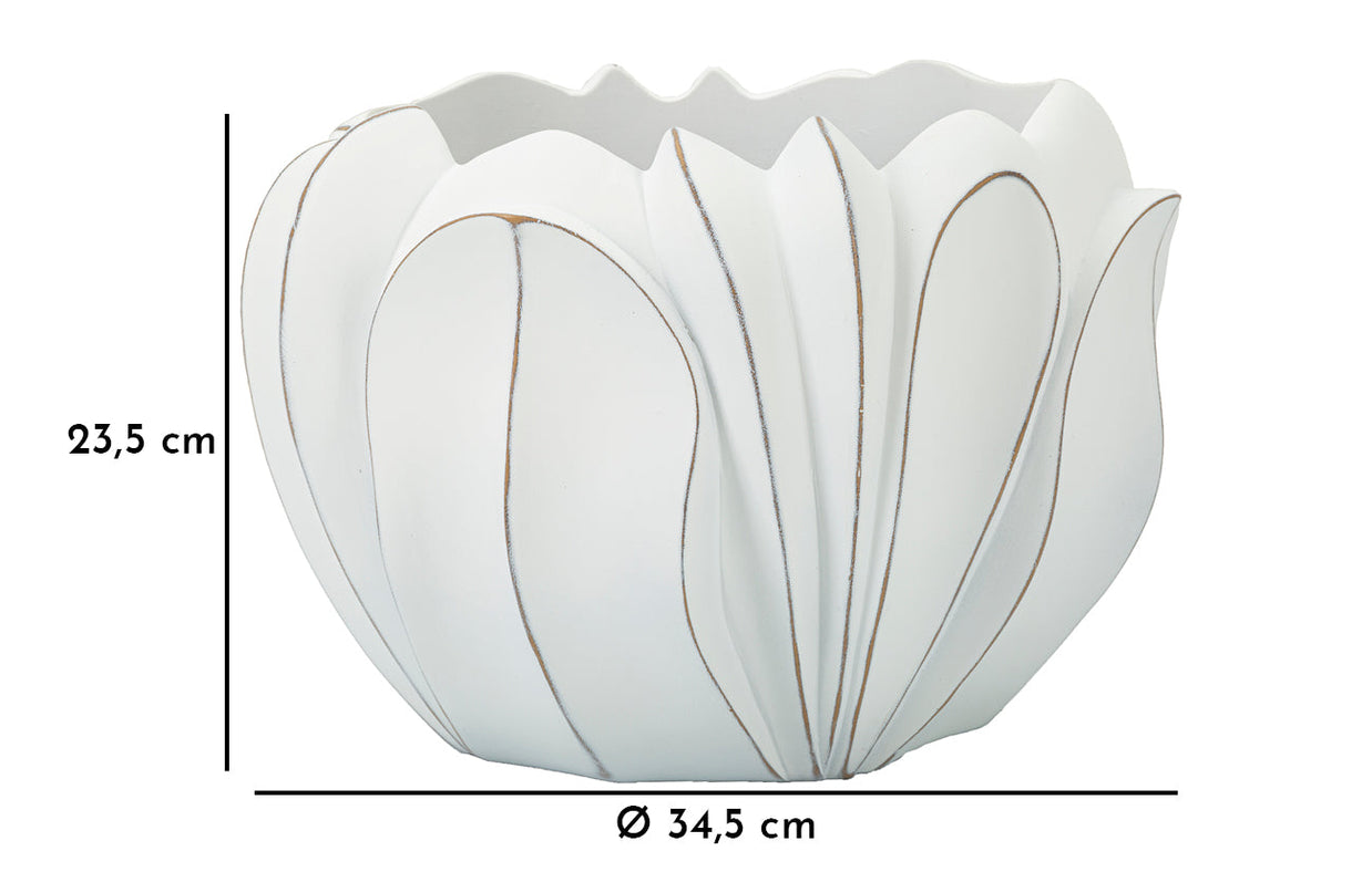Übertopf Gardy Weiß 23,5 cm
