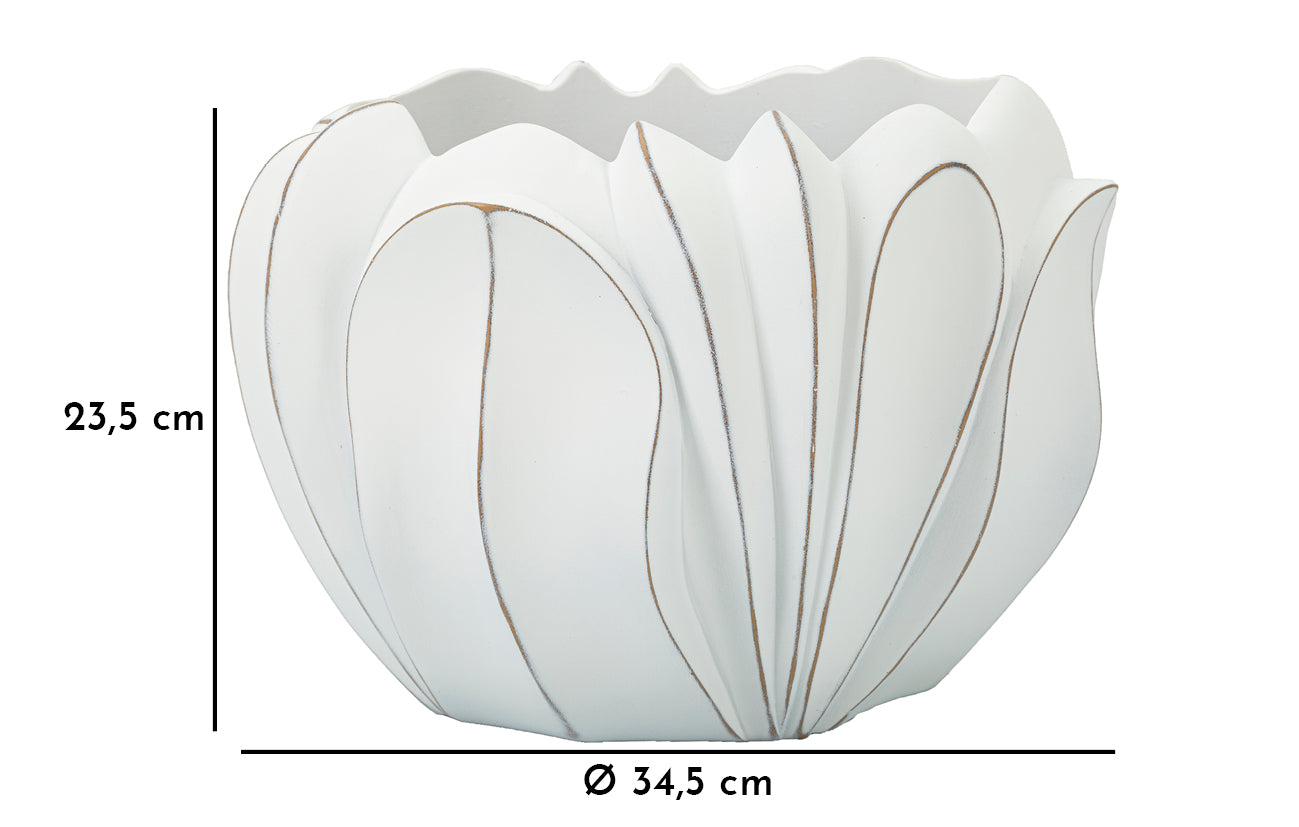 Übertopf Gardy Weiß 23,5 cm