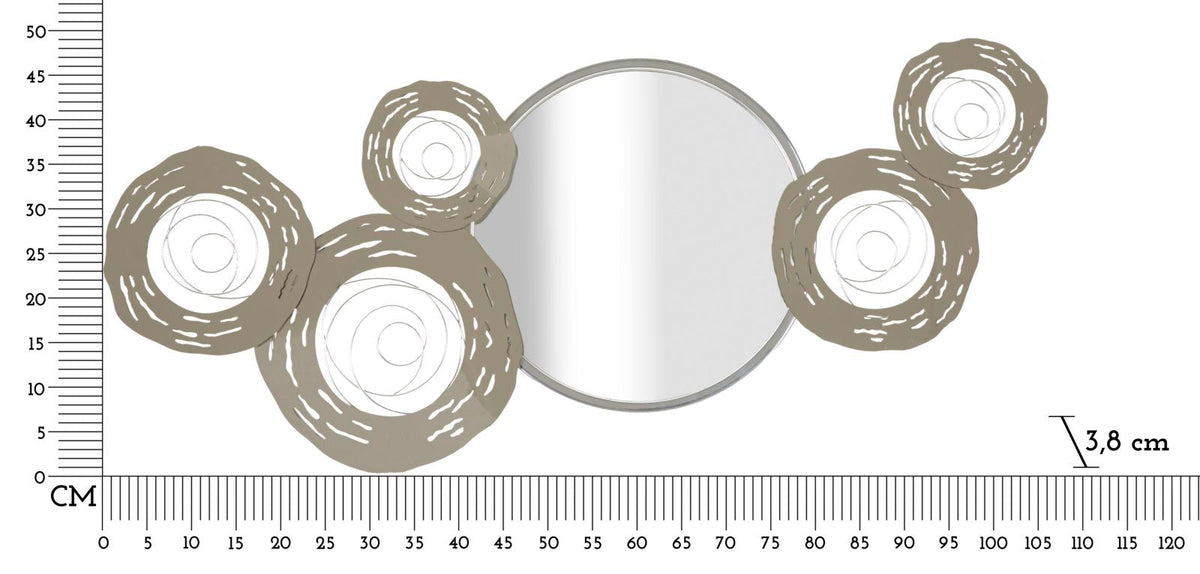Wandpaneel Spiegel Silber – Wanddeko