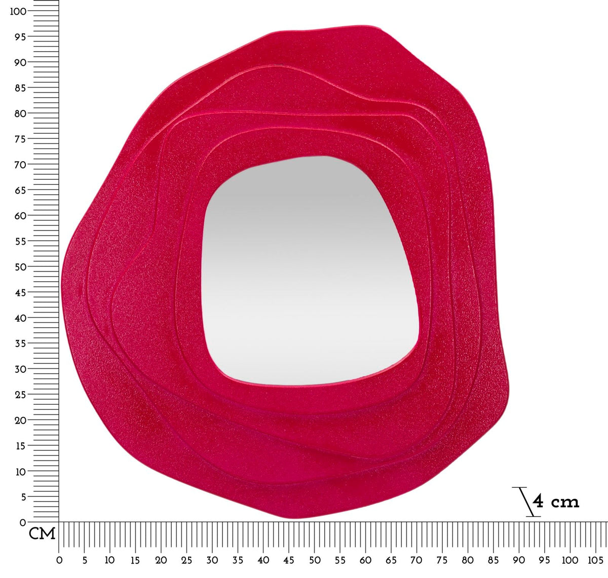 Wandspiegel Dalia Fuchsia 97 cm