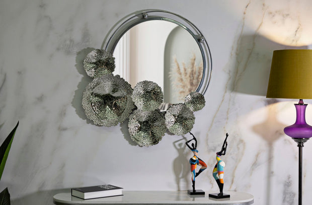 Wandspiegel Kandi Silber 80,6 cm