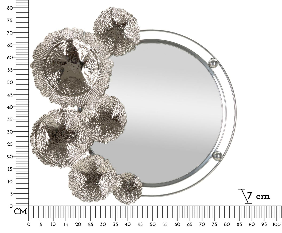 Wandspiegel Kandi Silber 80,6 cm