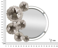 Wandspiegel Kandi Silber 80,6 cm