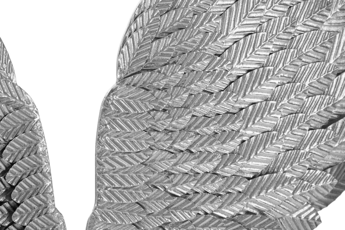 Wandpaneel Flügel Silber – Wanddeko