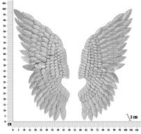 Wandpaneel Flügel Silber – Wanddeko
